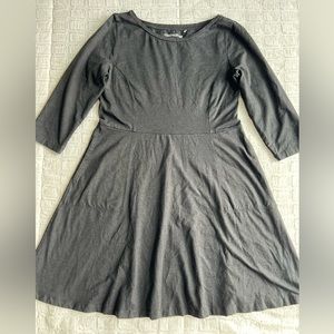 TOAD & CO Faro Organic Cotton Dress with Pockets. Black Size Large